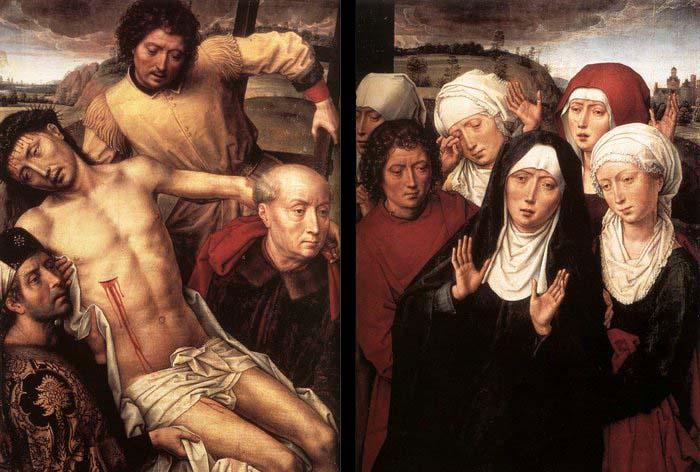 MEMLING, Hans Diptych with the Deposition Sweden oil painting art